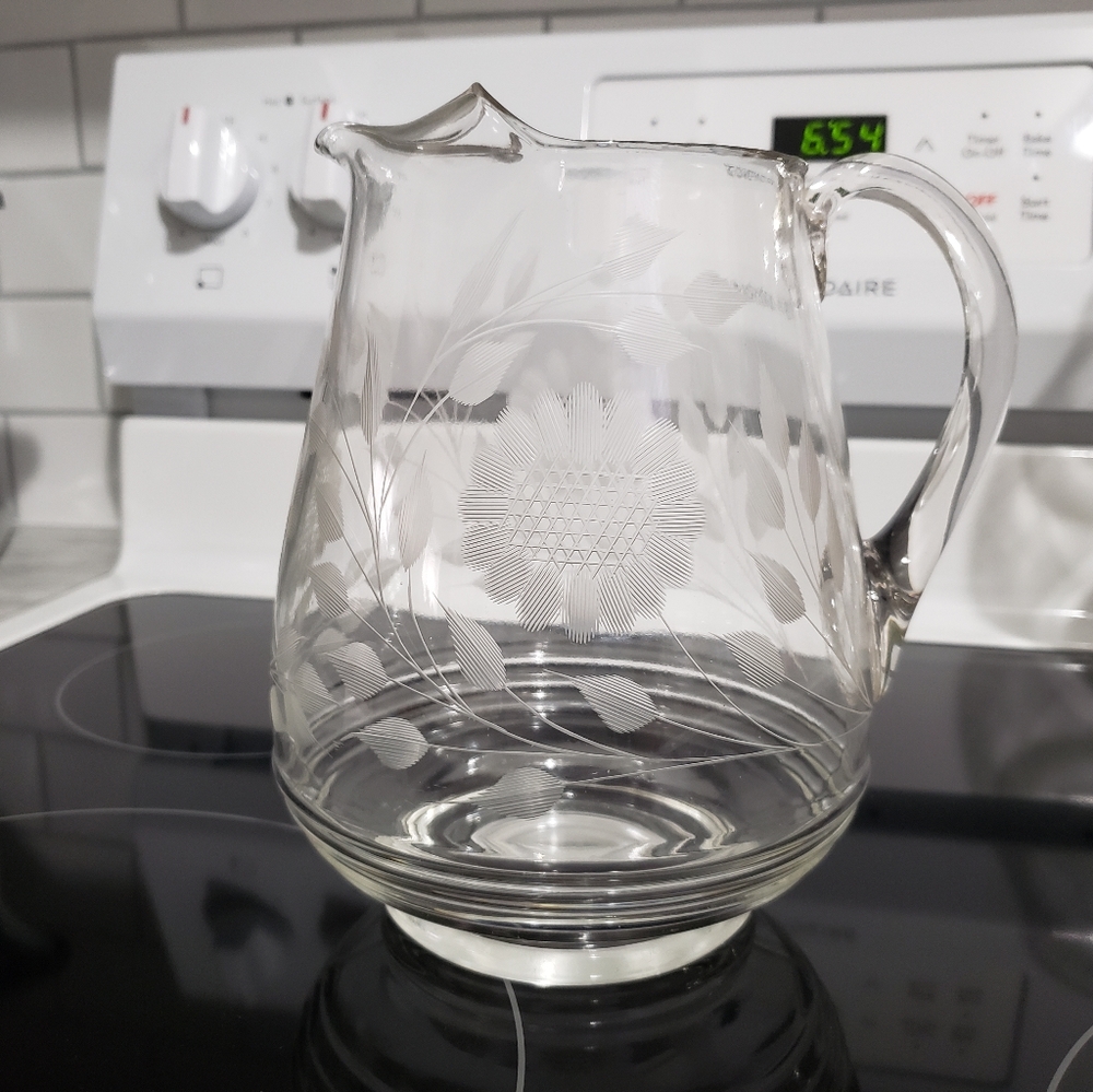 Vintage W. J. Hughes Cornflower Pitcher